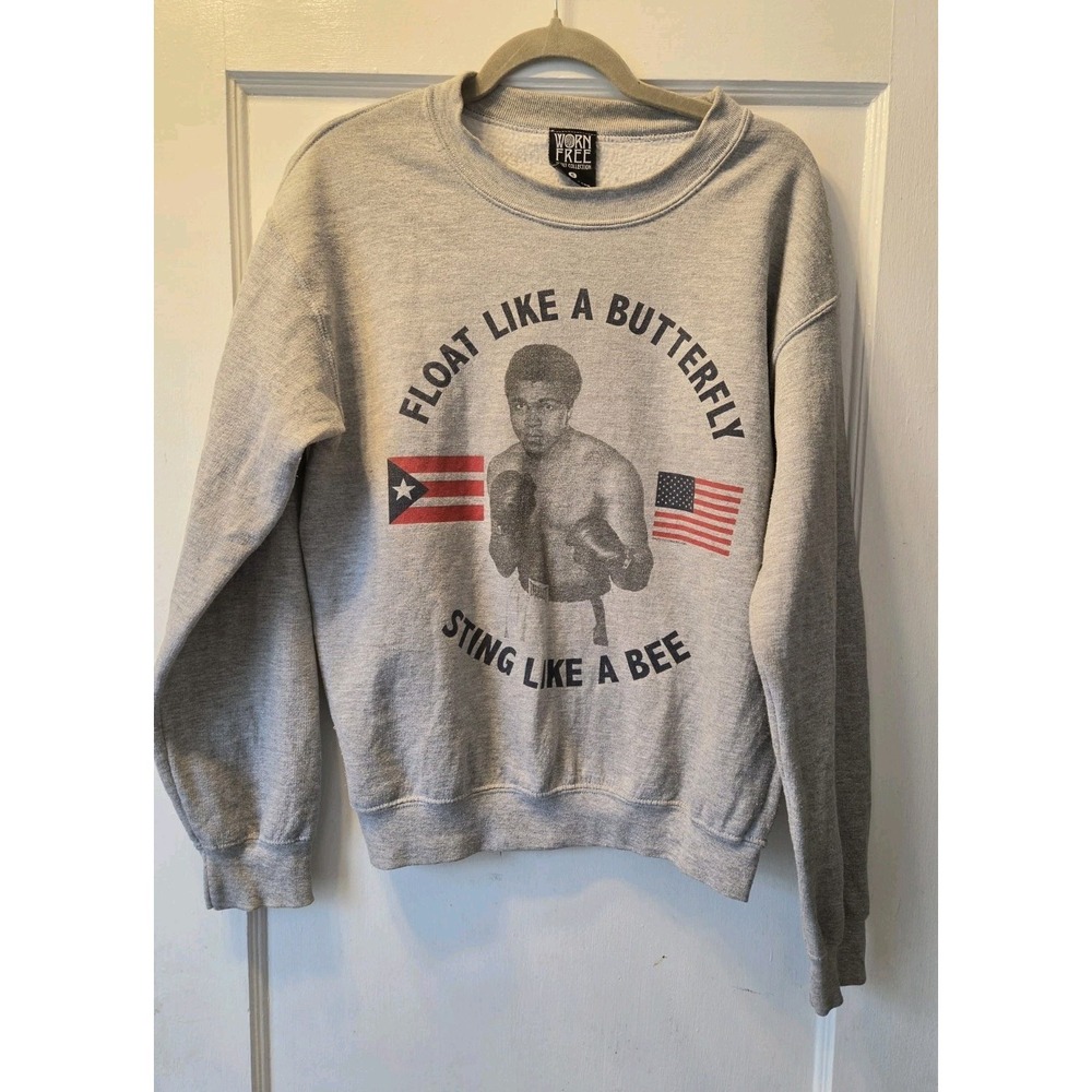 Muhammad Ali Sweatshirt Gray Vault Collection Mens Size Small *RARE
